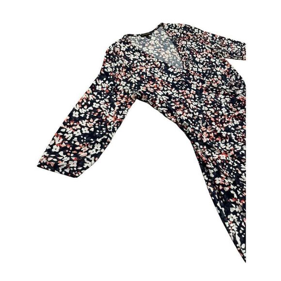 Banana Republic Floral Wrap Dress Size Large - Picture 3 of 7